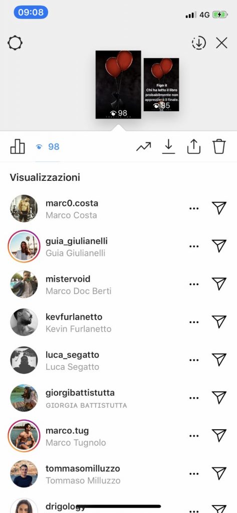 contatore visualizzazioni instagram stories
